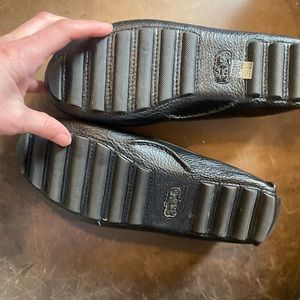 Coach black flats. Size 8.